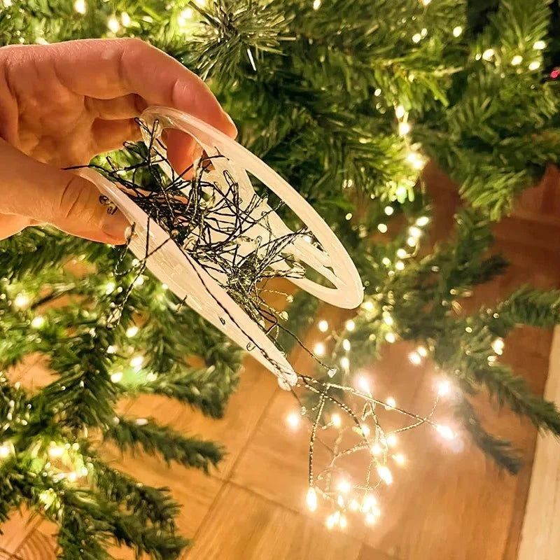 LED Christmas String Lights with Remote Control Cluster Branches and Eight Modes - Image 2