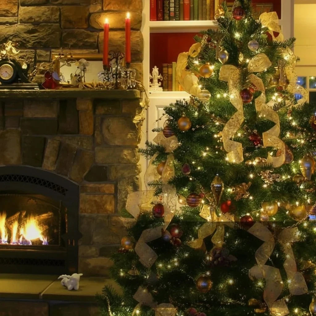 LED Christmas String Lights with Remote Control Cluster Branches and Eight Modes - Image 6