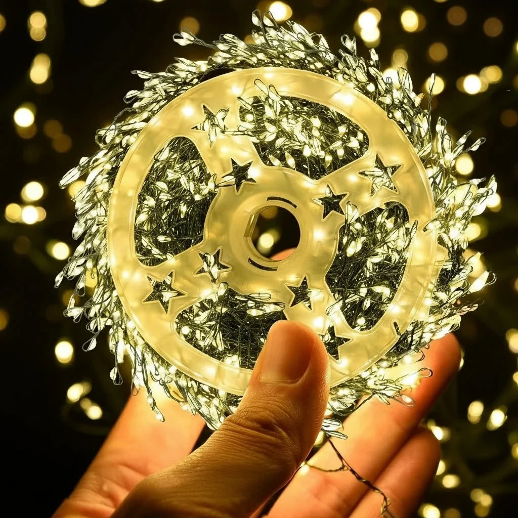 LED Christmas String Lights with Remote Control Cluster Branches and Eight Modes - Image 8