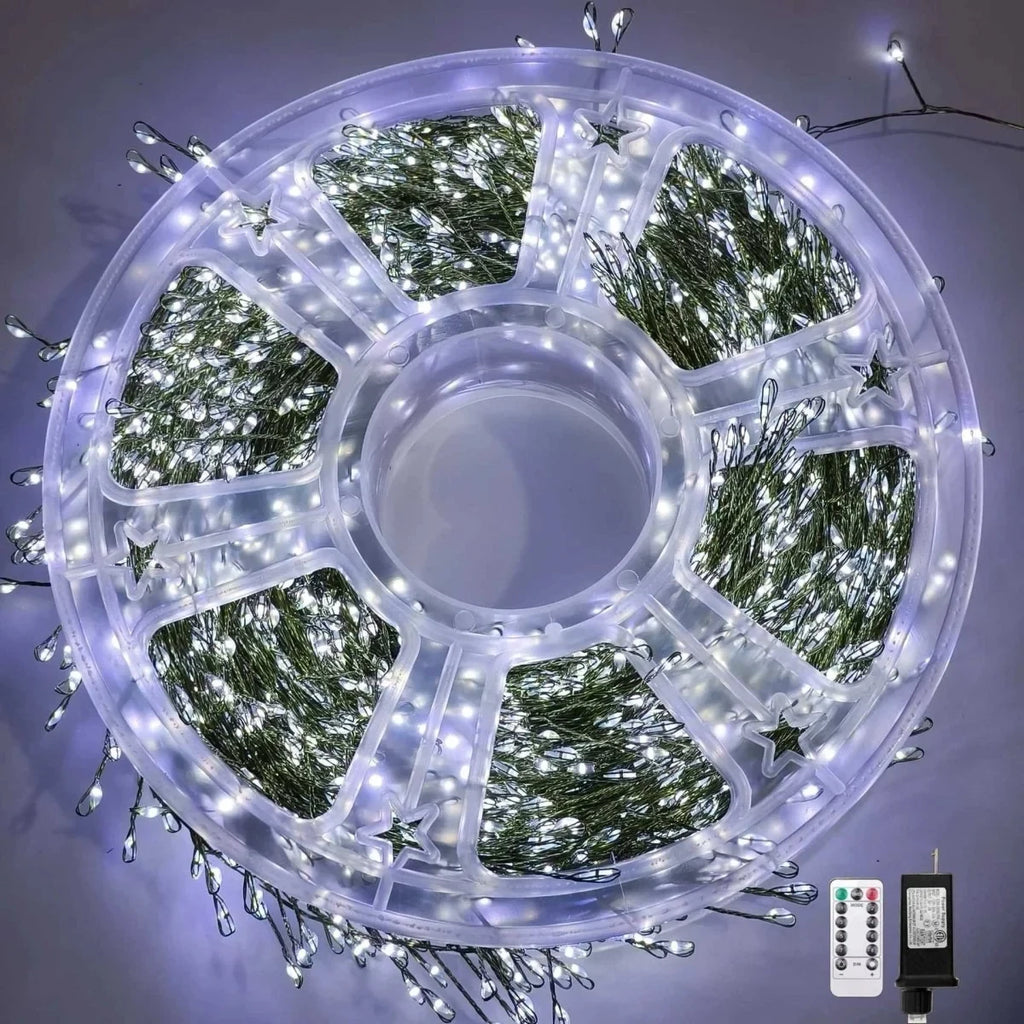 LED Christmas String Lights with Remote Control Cluster Branches and Eight Modes - Image 9