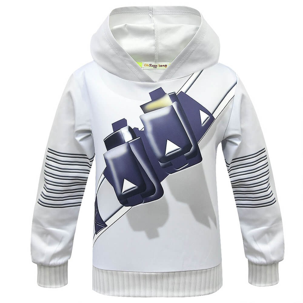 LED DJ Costume Set with Light-Up Mask, Hoodie and Pants - Image 7