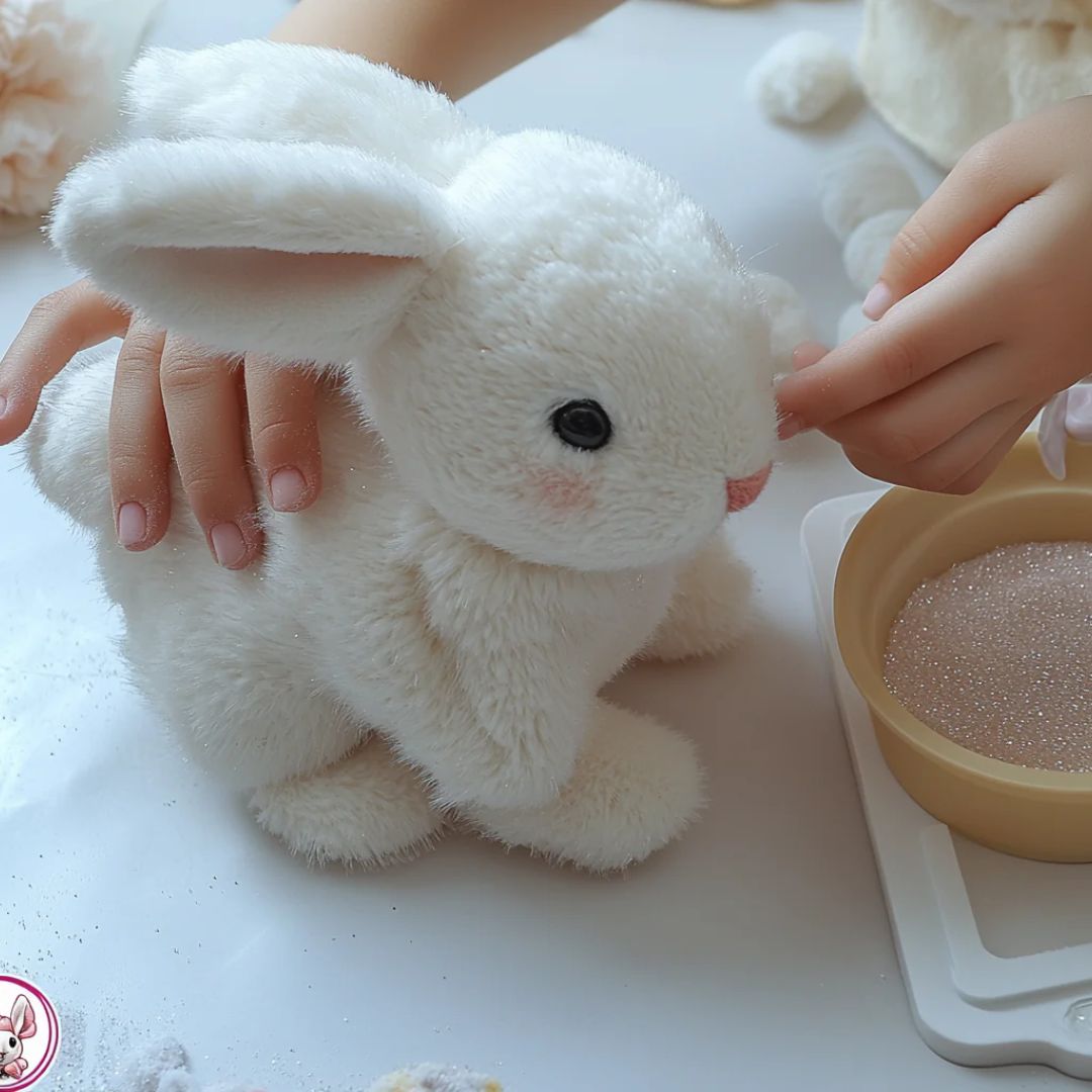 Interactive Plush Bunny with Realistic Movements and Soft Fur
