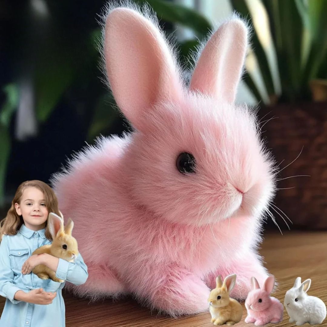 Interactive Plush Bunny with Realistic Movements and Soft Fur