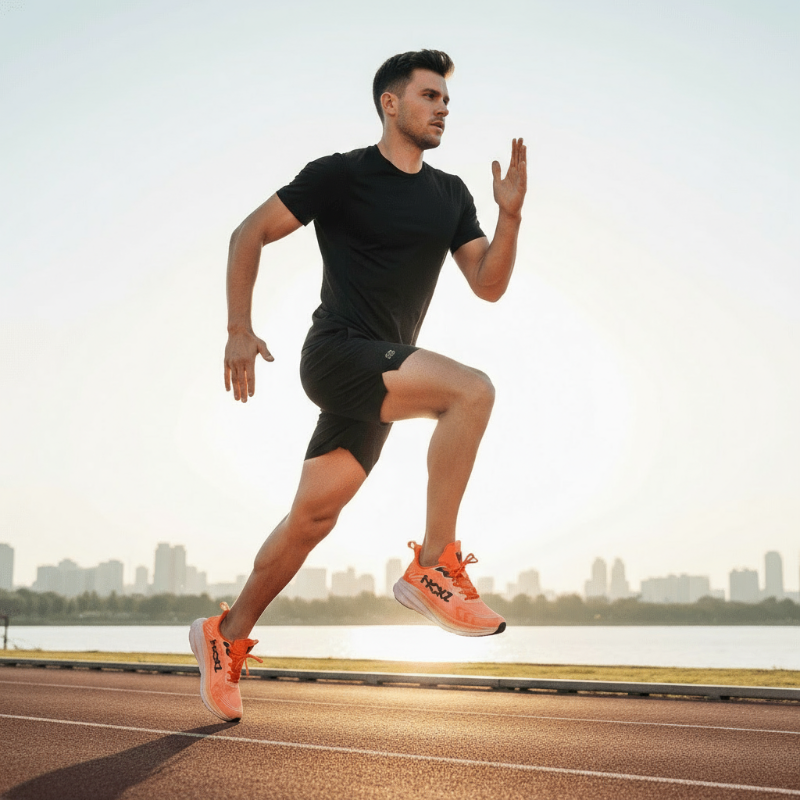 Lightweight Running Shoes with Breathable Mesh Upper and Cushioned Foam Midsole - Image 2