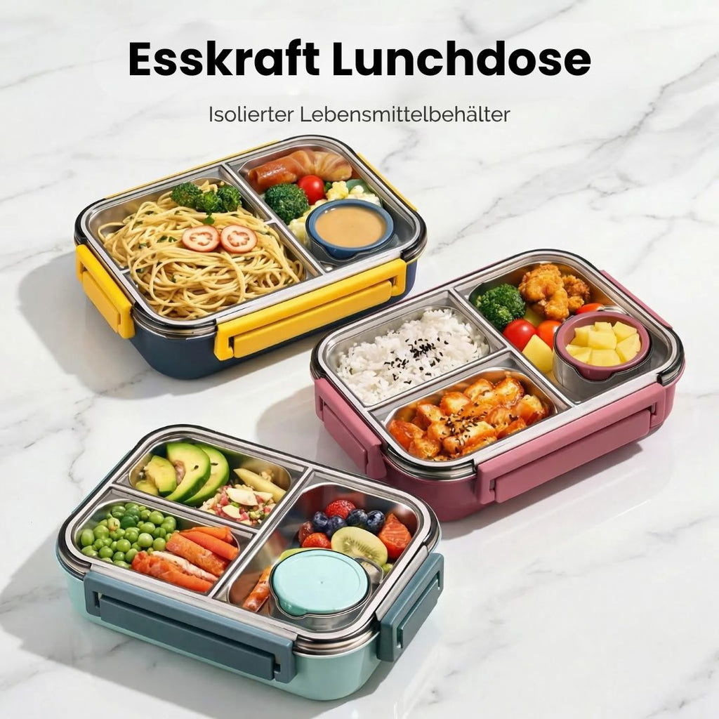 Izolowana śniadaniówka Bento z przegrodami