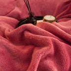 Luksusowa aksamitna pościel zimowa zestaw