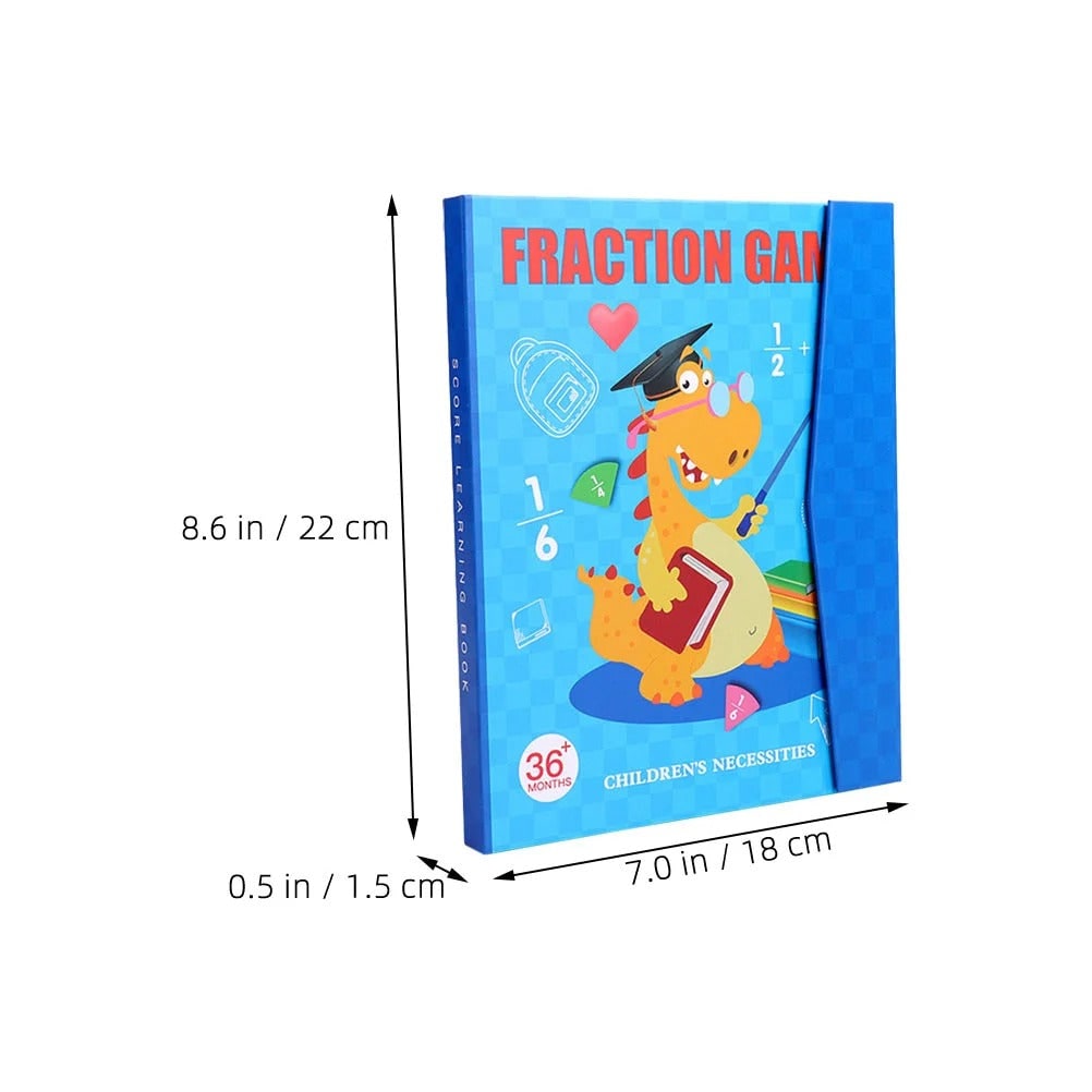 Magnetic Fraction Tiles and Circles with Dry-Erase Activity Book for Math Learning - Image 10