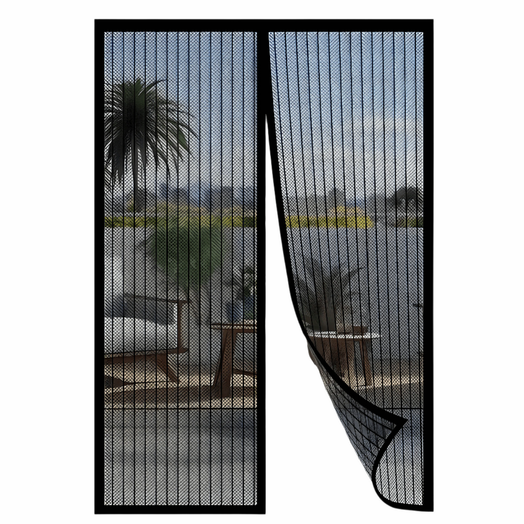 Magnetic Screen Door with Self-Closing Mesh and Reinforced Border for Hands-Free Entry - Image 1