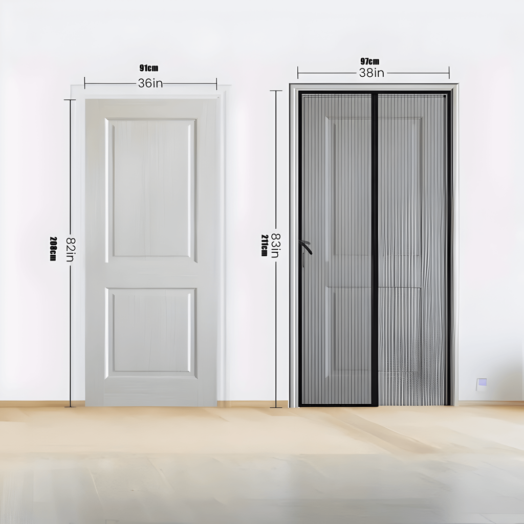 Magnetic Screen Door with Self-Closing Mesh and Reinforced Border for Hands-Free Entry - Image 6