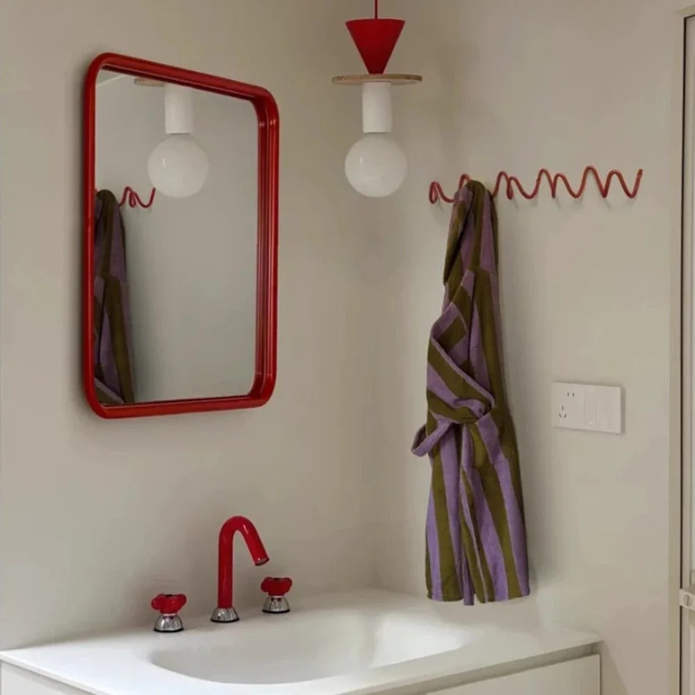 Współczesny Wieszak Ścienny Fala Oceanu