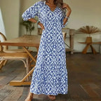 Robe maxi d'été femme motif élégant et léger