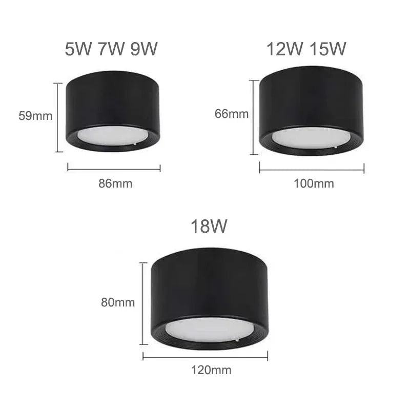 Verstellbare LED-Deckenstrahler, moderner Aufbauspot