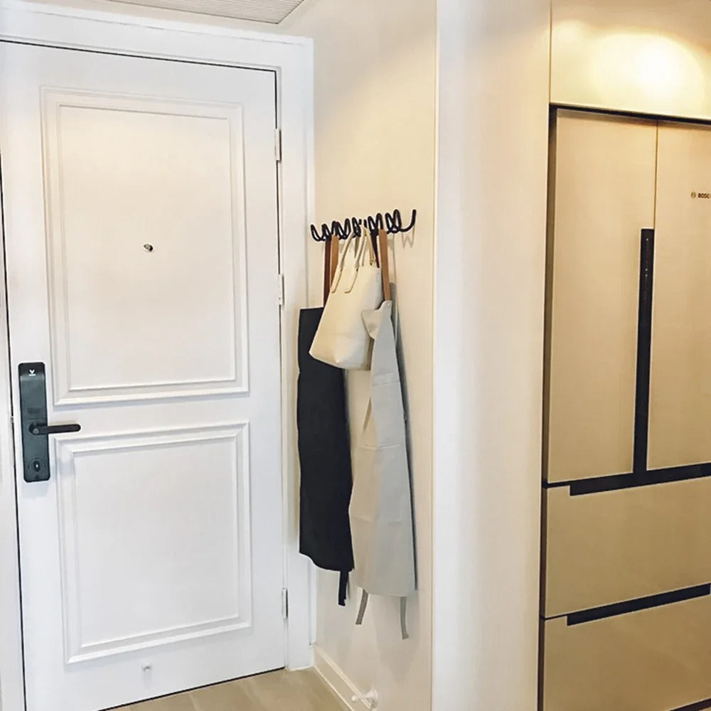 Współczesny Wieszak Ścienny Fala Oceanu