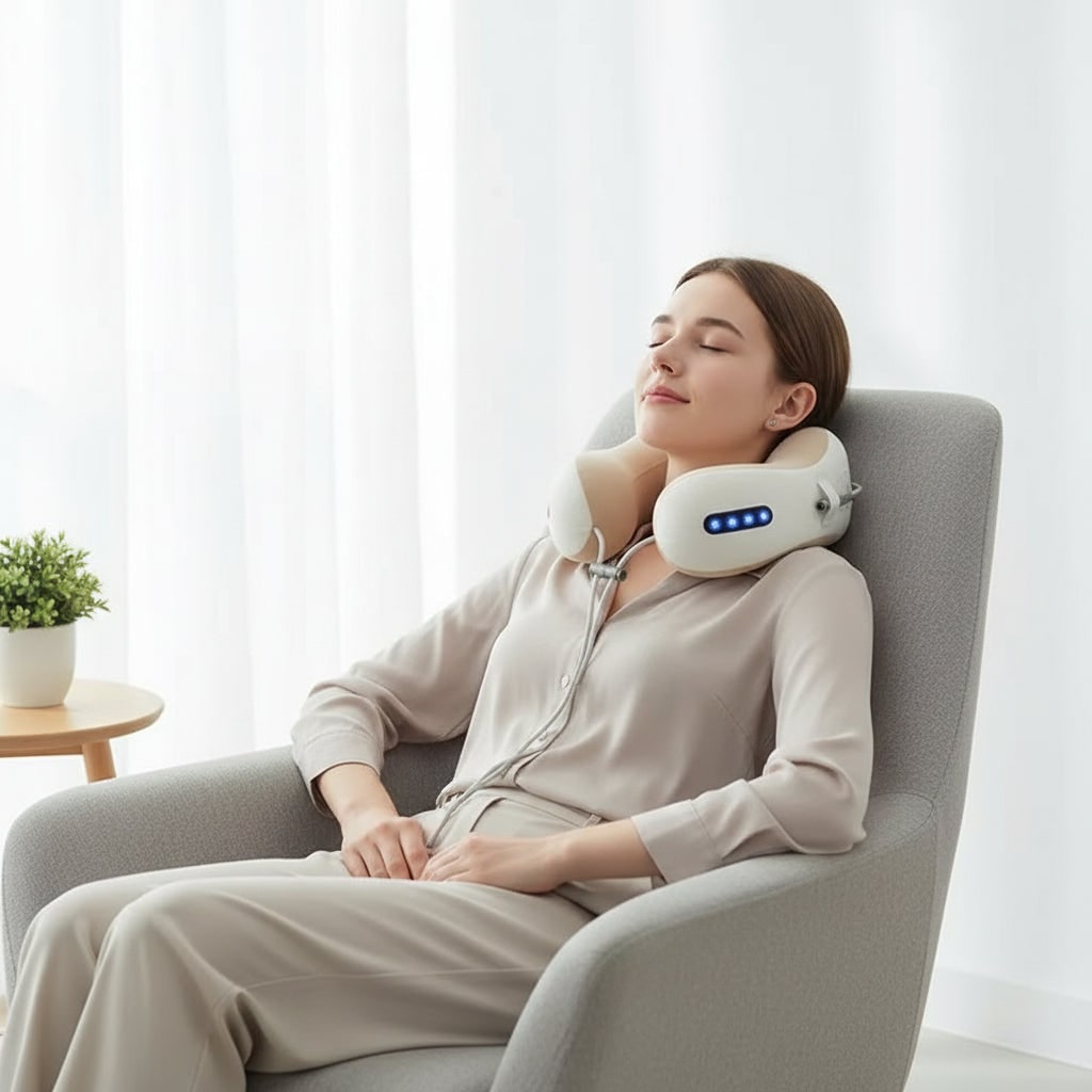 Masażer Karku i Szyi U-Shaped z Funkcją Podgrzewania Wibracji Bezprzewodowy - Image 3