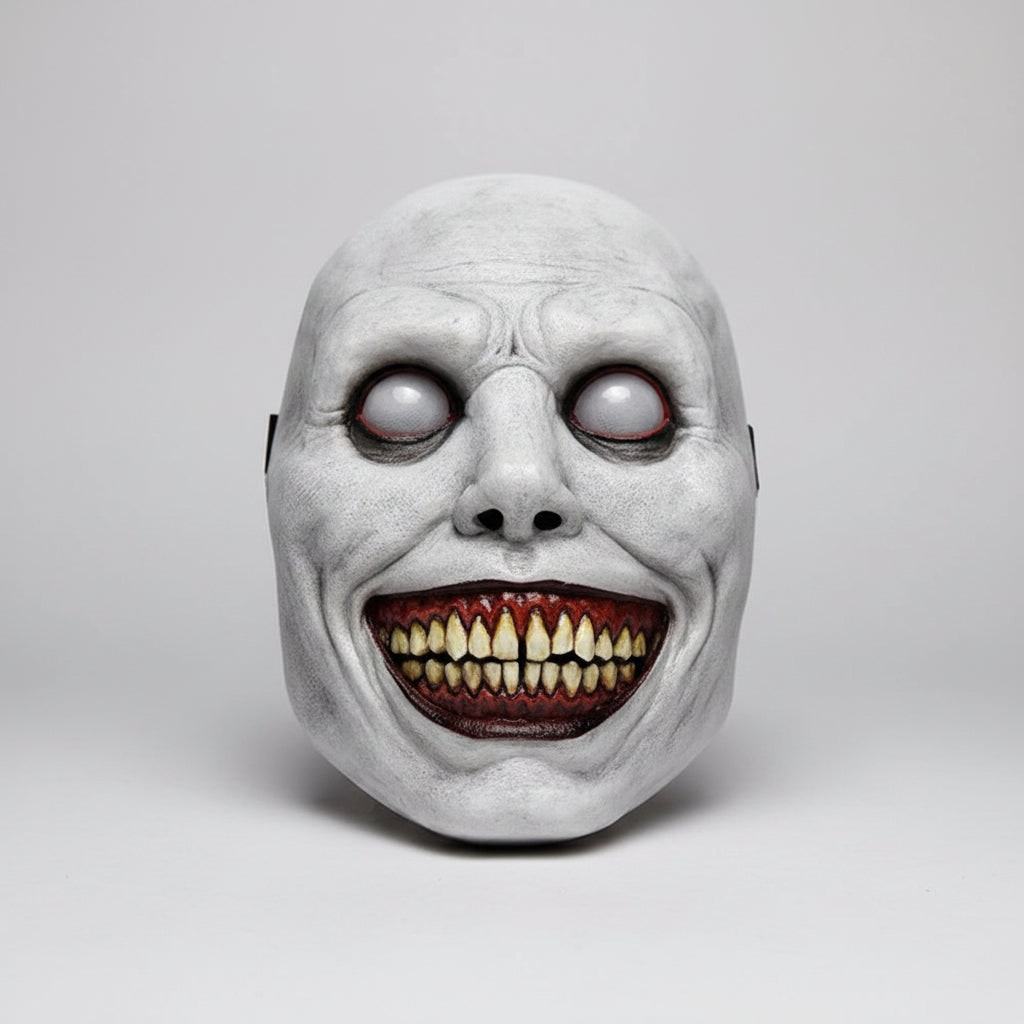Maska na Halloween Demon Przerażający Uśmiech Lateksowa Pełnotwarzowa z Elastycznym Paskiem - Image 1