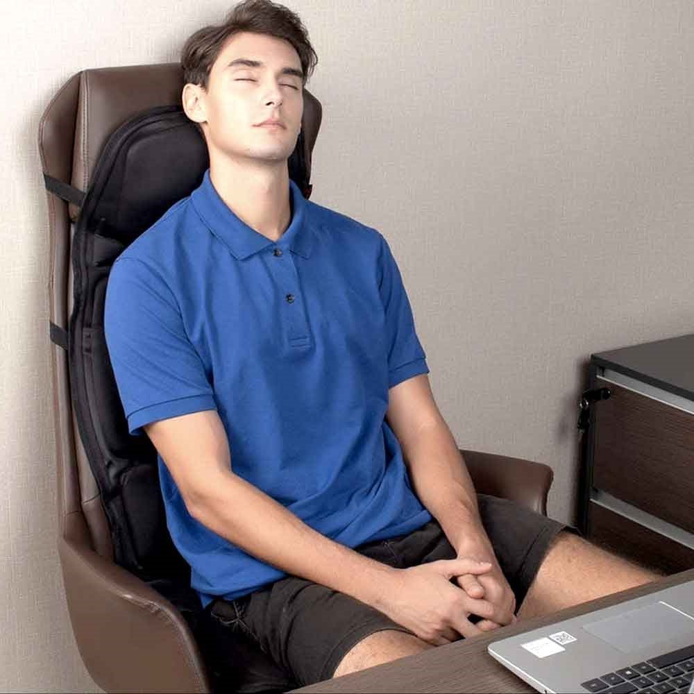 Mata Masująca na Fotel do Masażu Plecow z Pilotem i Podgrzewaniem Samochodu Plecy - Image 4