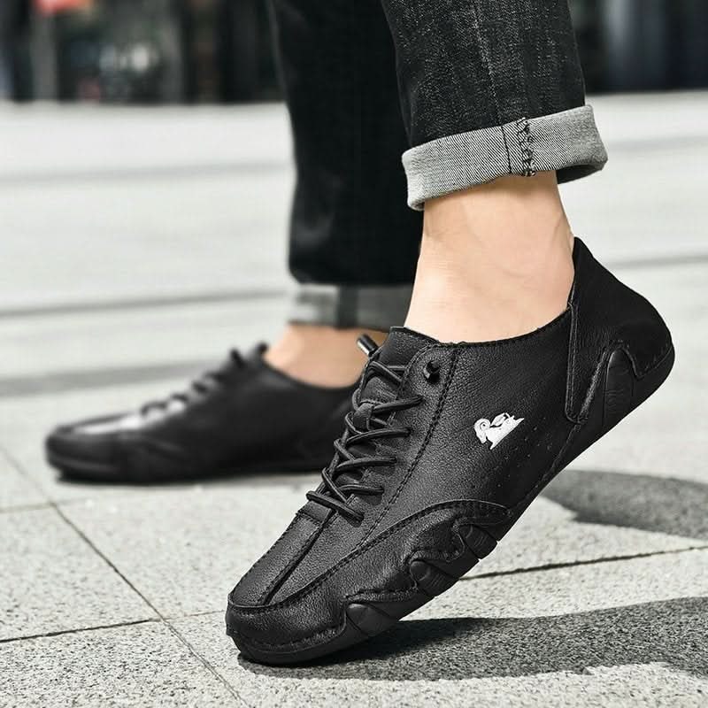 Men's Barefoot Shoes Minimalist with Flexible Rubber Sole and Lace Up Closure - Image 10