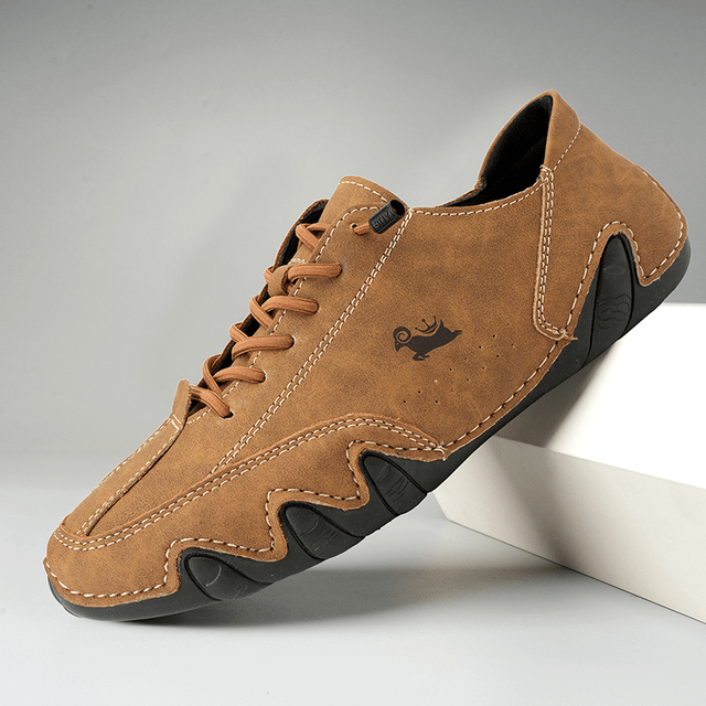 Men's Barefoot Shoes Minimalist with Flexible Rubber Sole and Lace Up Closure - Image 12