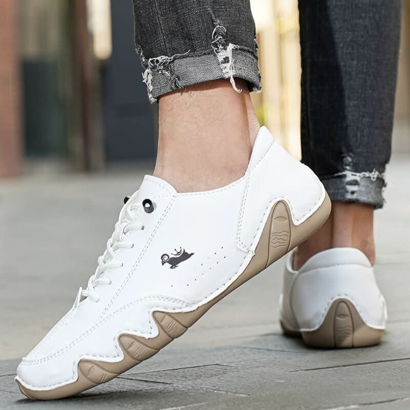 Men's Barefoot Shoes Minimalist with Flexible Rubber Sole and Lace Up Closure - Image 4