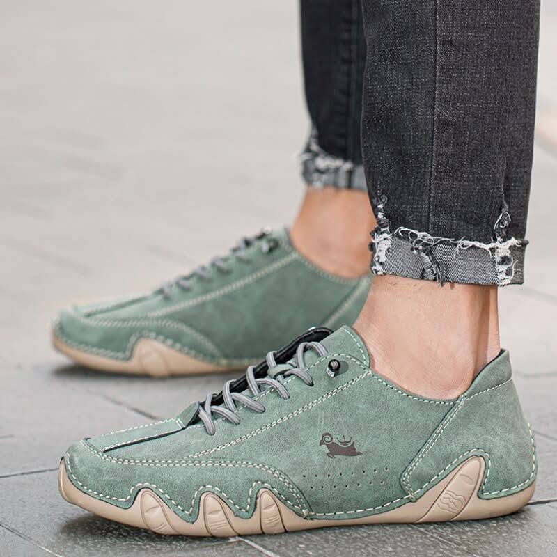 Men's Barefoot Shoes Minimalist with Flexible Rubber Sole and Lace Up Closure - Image 8