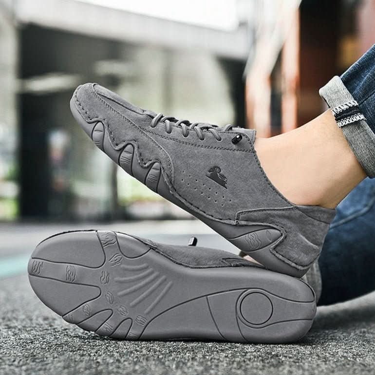 Men's Barefoot Shoes Minimalist with Flexible Rubber Sole and Lace Up Closure - Image 9