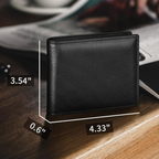 Stylowy składany portfel skórzany z ochroną RFID