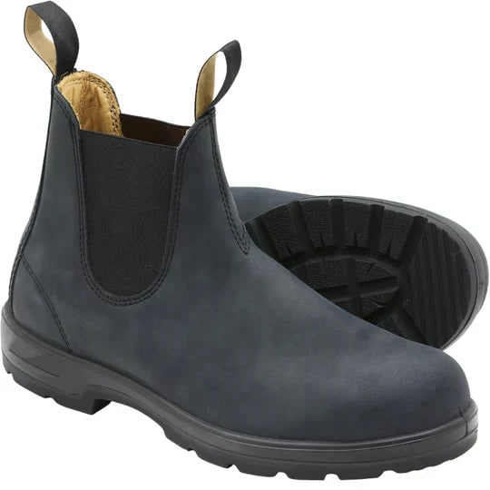 Men's Chelsea Boots with Elastic Side Panels and Pull Tabs Waterproof Slip-On - Image 4