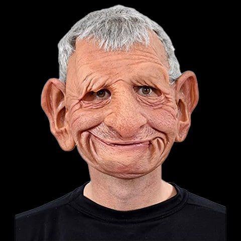 Men's Old Man Mask with Realistic Silicone Chest Bib and Detailed Facial Features - Image 16