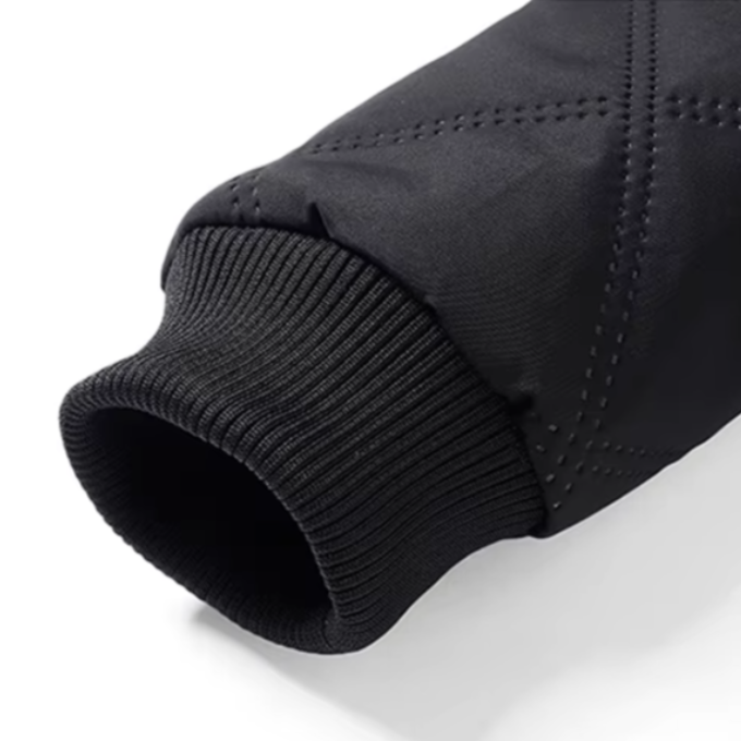 Men's Winter Jacket with Diamond Quilted Exterior and Fleece Lining - Image 10