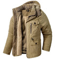 Men's Winter Jackets Parka with Fleece Lining and Detachable Hood - Image 1