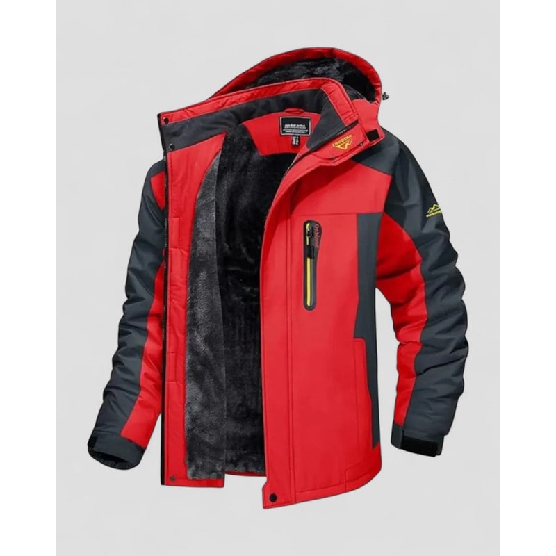 Men's Winter Jackets with Fleece Lining Water-Resistant Shell and Hood - Image 2
