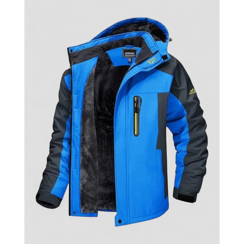 Men's Winter Jackets with Fleece Lining Water-Resistant Shell and Hood - Image 3