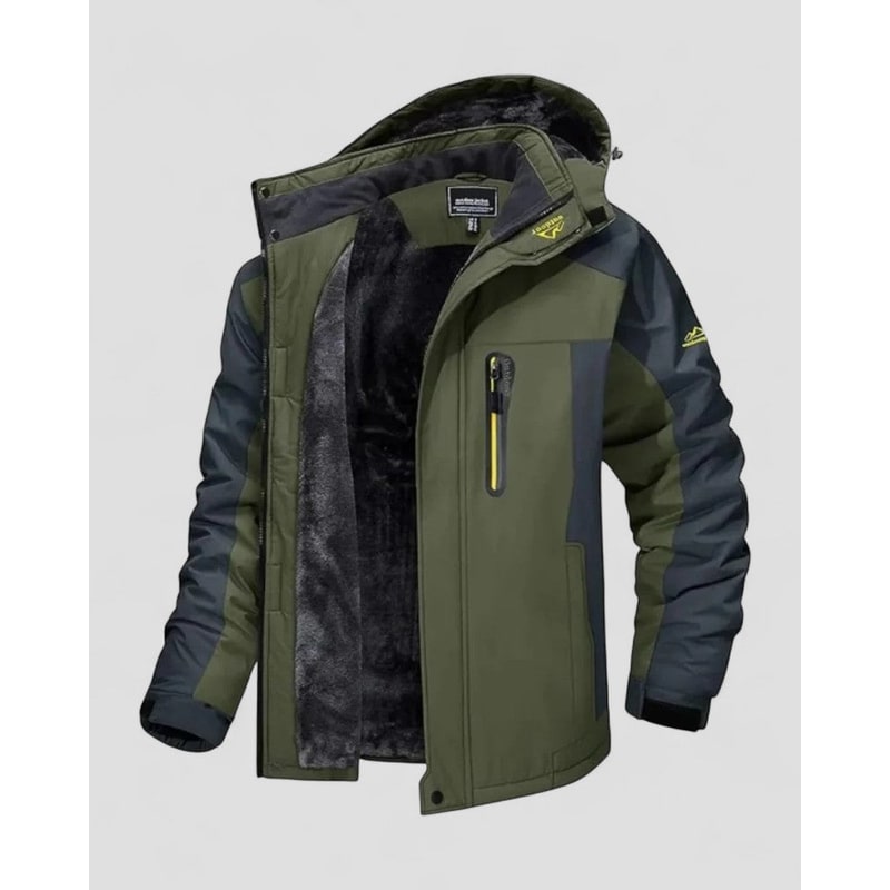 Men's Winter Jackets with Fleece Lining Water-Resistant Shell and Hood - Image 4