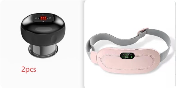 Menstrual Heating Pad with Vibrating Massage Electric Waist Belt and Digital Display - Image 12