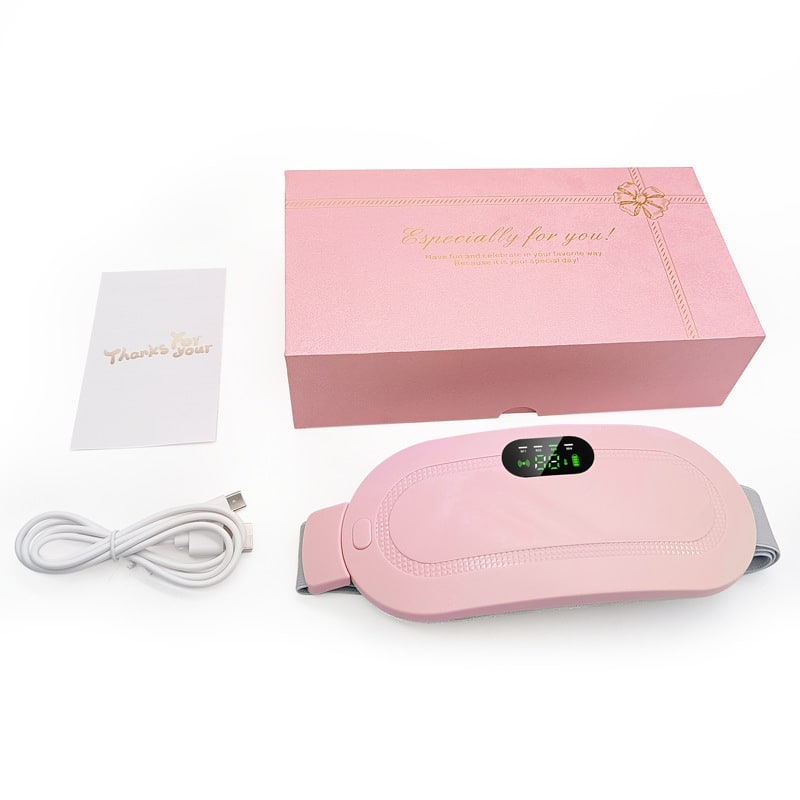 Menstrual Heating Pad with Vibrating Massage Electric Waist Belt and Digital Display - Image 27