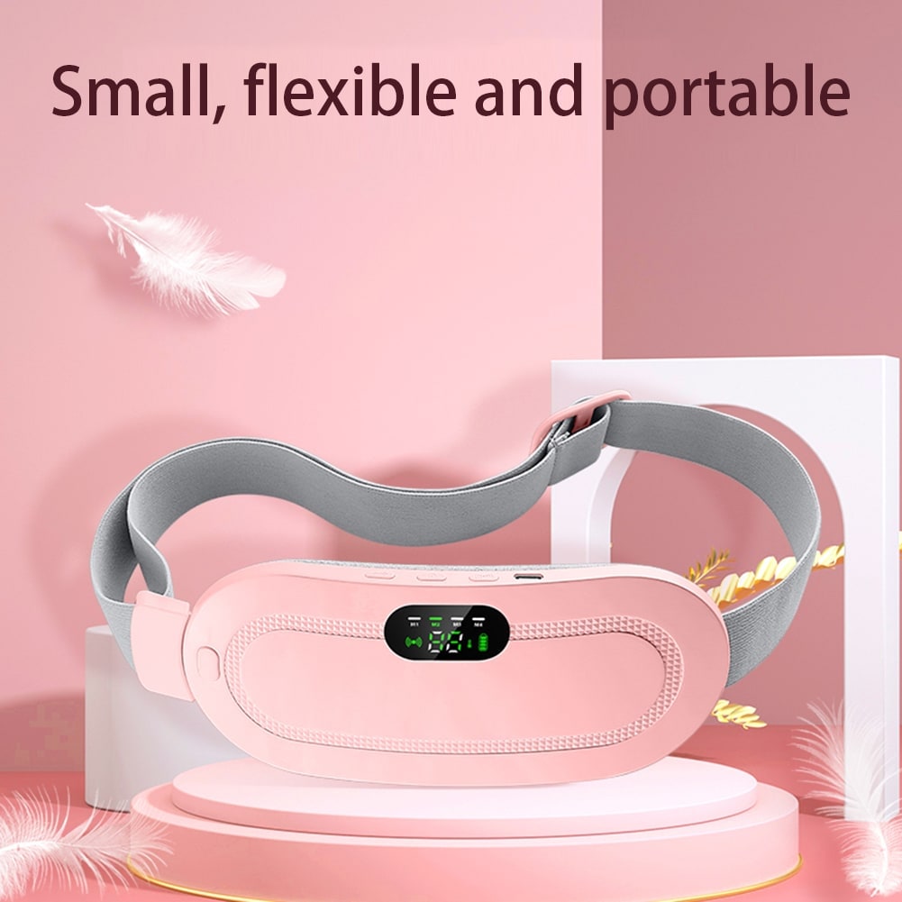 Menstrual Heating Pad with Vibrating Massage Electric Waist Belt and Digital Display - Image 5