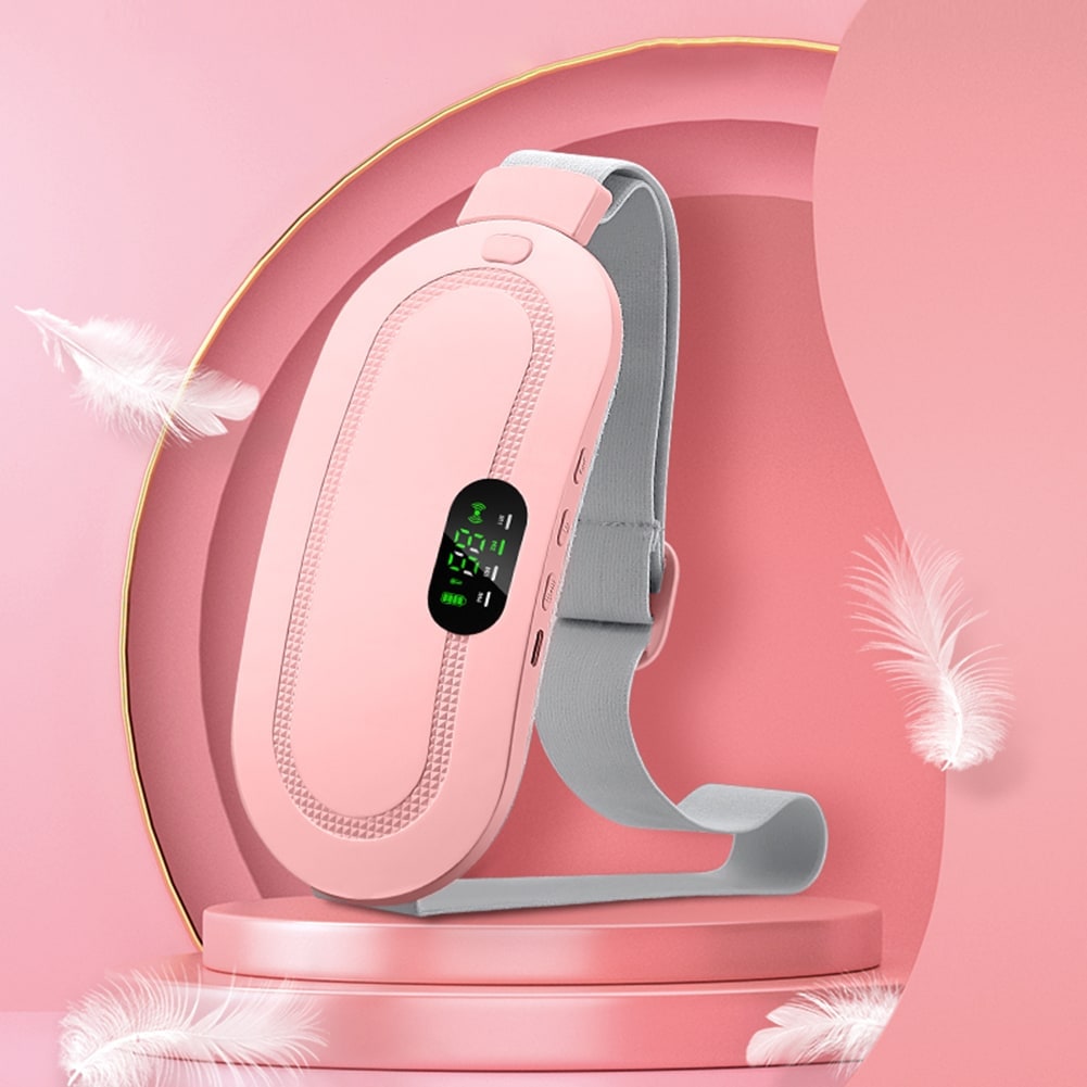 Menstrual Heating Pad with Vibrating Massage Electric Waist Belt and Digital Display - Image 6