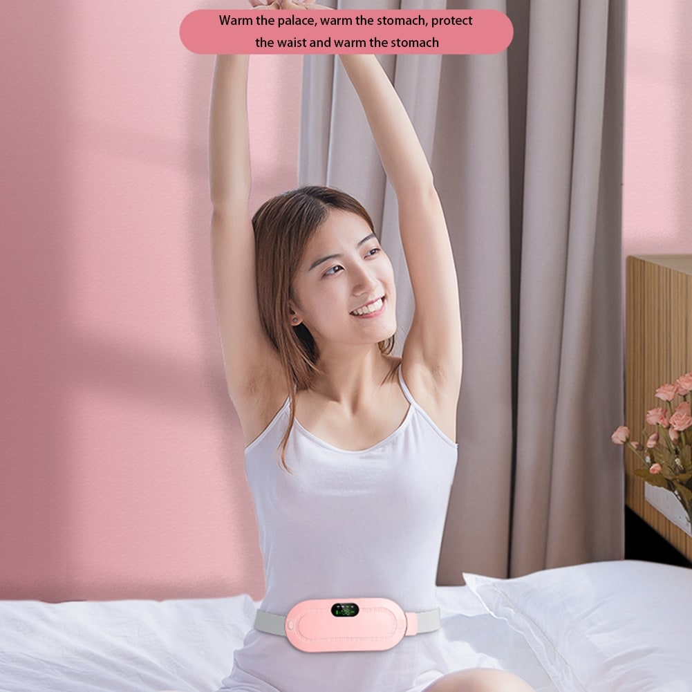 Menstrual Heating Pad with Vibrating Massage Electric Waist Belt and Digital Display - Image 7
