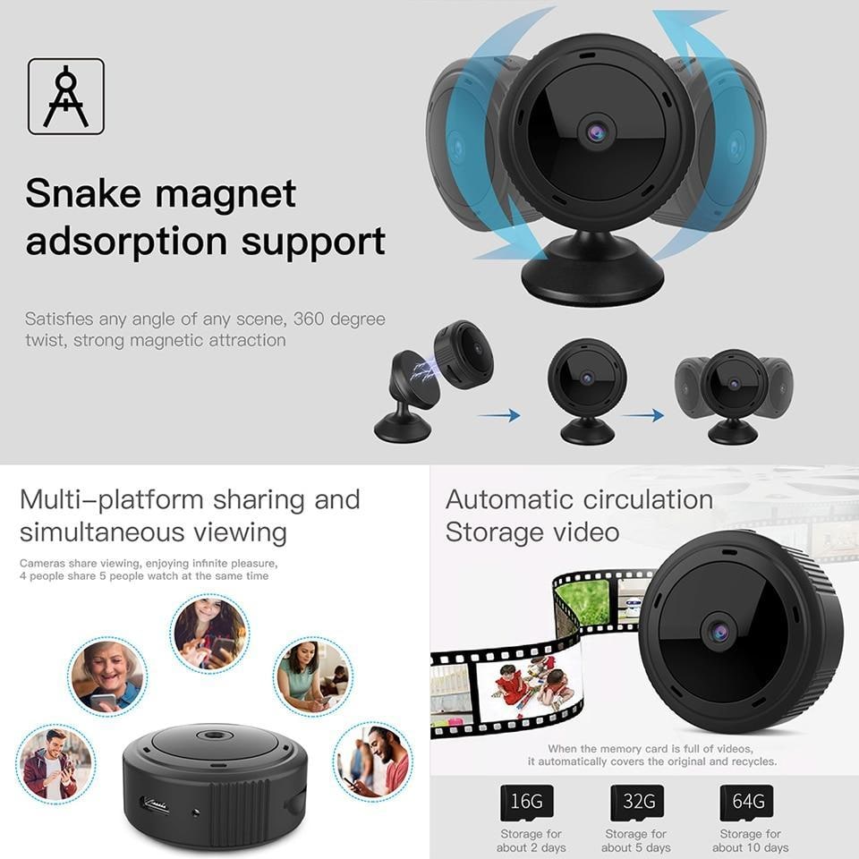 Mini Security Camera Wireless with Motion Detection and Wide-Angle Night Vision - Image 6