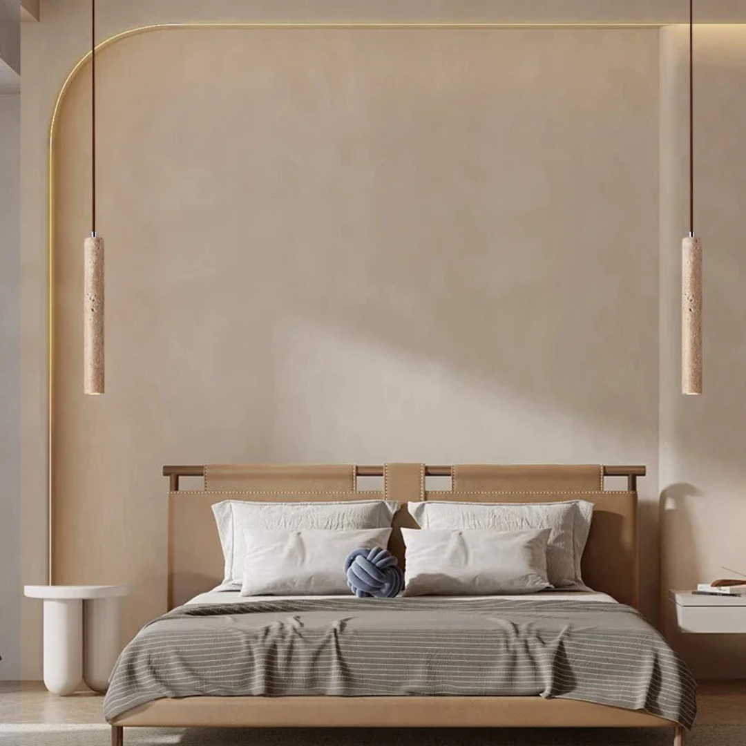 Dekoracyjny żyrandol LED w stylu Wabi-Sabi do nowoczesnych wnętrz