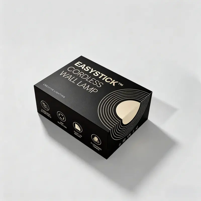 Wireless adjustable wall lamp with magnetic mount and 360° rotation