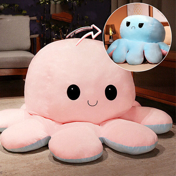 Giocattolo di peluche per bambini polpo compagno amichevole