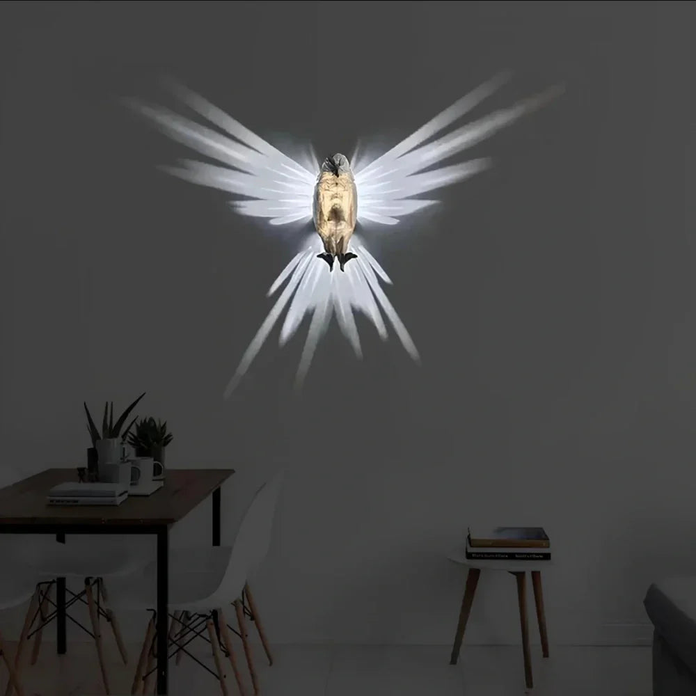 Lampa ścienna LED z projekcją zwierząt