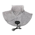 Neck Heating Pad with Vibration Massage Electric Shoulder Warmer and Plush Fleece - Image 1