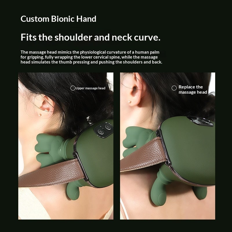 Neck Massager for Shoulder Pain Relief with Electric Kneading and Heat Function - Image 8