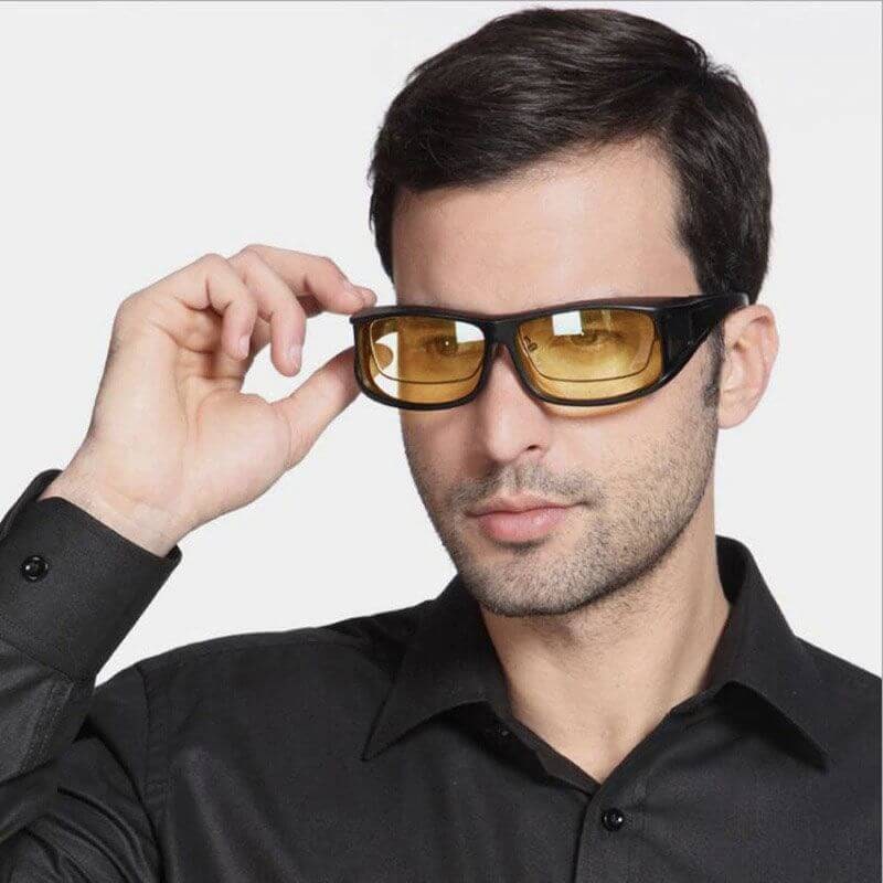 Night Driving Glasses with Anti-Glare Wrap-Around Design and Over-Glasses Fit - Image 11