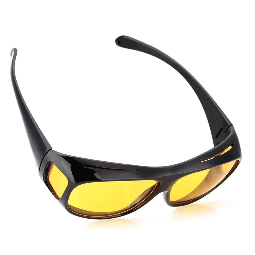 Night Driving Glasses with Anti-Glare Wrap-Around Design and Over-Glasses Fit - Image 2