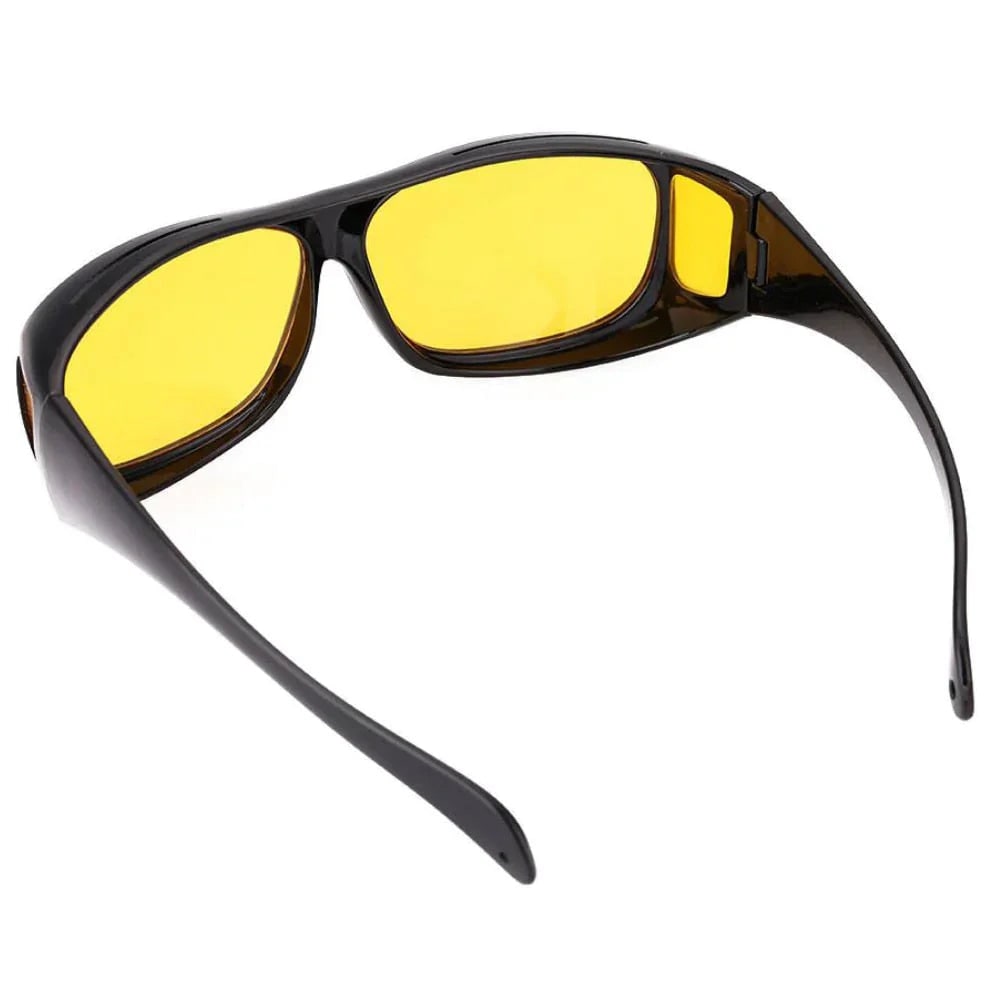 Night Driving Glasses with Anti-Glare Wrap-Around Design and Over-Glasses Fit - Image 3