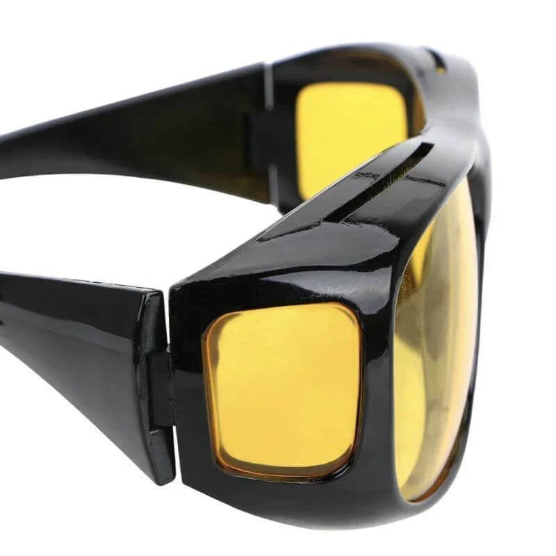 Night Driving Glasses with Anti-Glare Wrap-Around Design and Over-Glasses Fit - Image 4