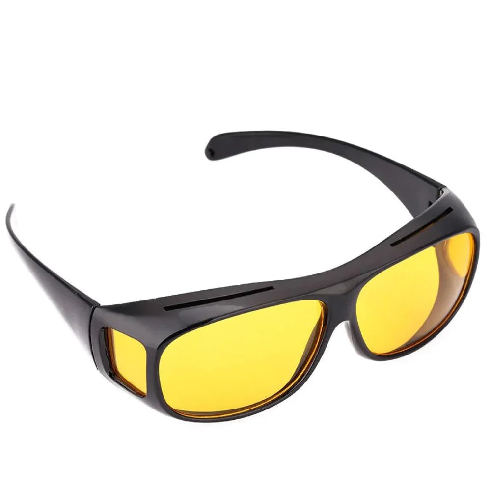 Night Driving Glasses with Anti-Glare Wrap-Around Design and Over-Glasses Fit - Image 5